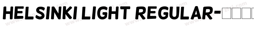 Helsinki Light Regular字体转换